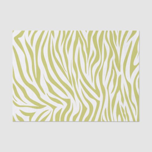 Khaki Safari Zebra Tissuepapier (Voorkant)