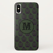 Khaki Skull Halloween gepersonaliseerd monogram Case-Mate iPhone Case (Achterkant)