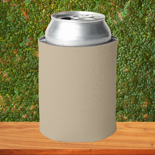 Khaki Solid Color Blikjeskoeler