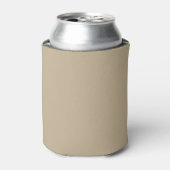 Khaki Solid Color Blikjeskoeler (Blikje Voorkant)