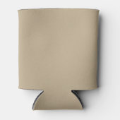 Khaki Solid Color Blikjeskoeler (Voorkant)