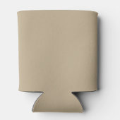 Khaki Solid Color Blikjeskoeler (Achterkant)
