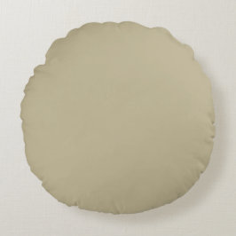 Khaki, Solid Color, Cushion, Modern, Simple Rond Kussen
