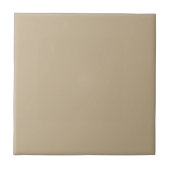 Khaki Solid Color Tegeltje (Voorkant)