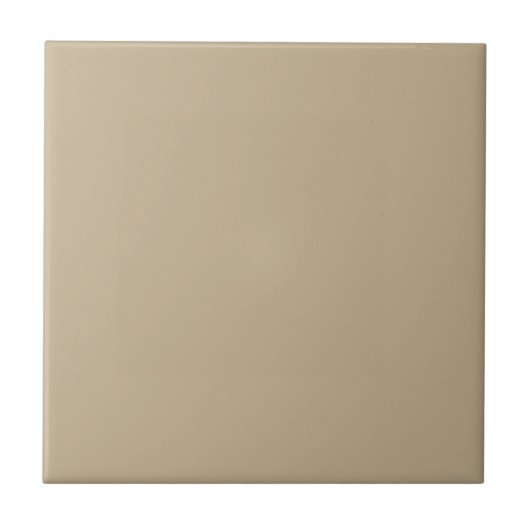 Khaki Solid Color Tegeltje (Voorkant)