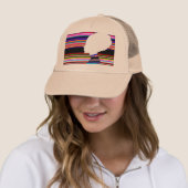 Khaki Spectrum Profile – Pop Art Trucker Cap (In situ)