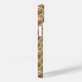 Khaki Textured iPhone Case with Spiral Design