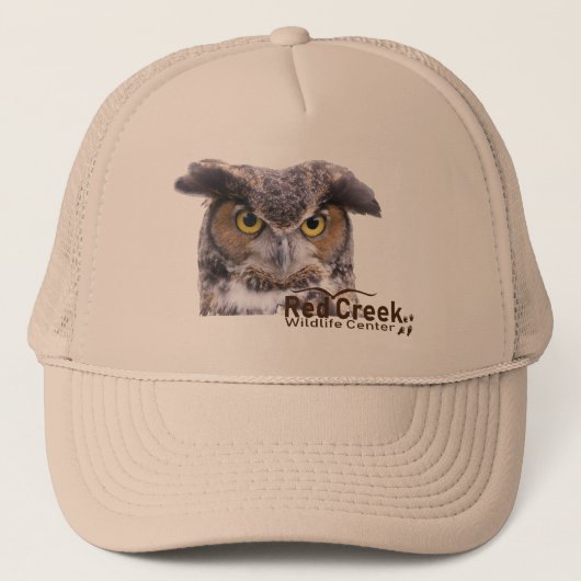 Khaki Trucker Hat met Gabby Pet (Voorkant)