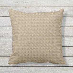 Khaki Weave Print Outdoor Pillow 16x16 Buitenkussen