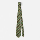 Khakki camouflage striped camouflage stijlvolle tr stropdas (Voorkant)
