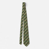 Khakki camouflage striped camouflage stijlvolle tr stropdas (Achterkant)