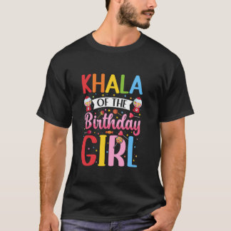 Khala van de Verjaardags Meisje Tante Snoep Party  T-shirt