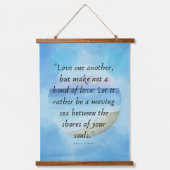 Khalil Gibran Love Quote Wall Art Tapestry Hangend Wandkleed (Voorkant)
