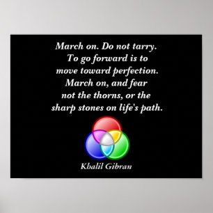 Khalil Gibran quote - kunstdruk Poster