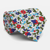 Khalil Hebron Keramiek Falastini Henna Print Stropdas (Opgerold)