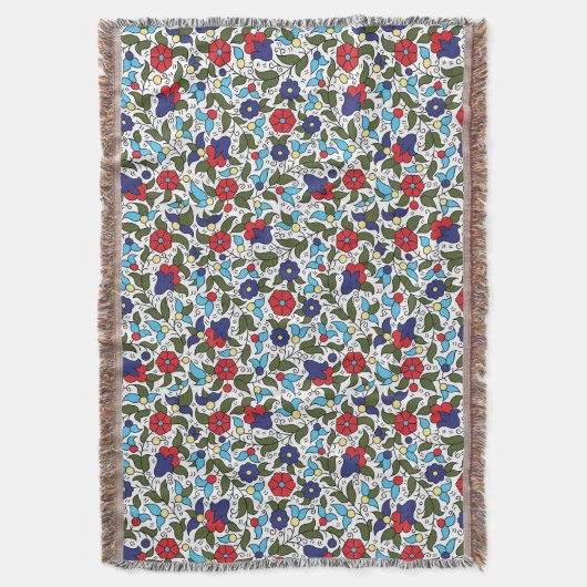 Khalil Hebron Midden-Oosters Keramiek Geïnspireerd Deken (Voorkant Verticaal)