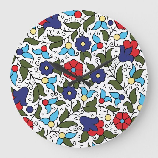 Khalil Hebron Midden-Oosters Keramiek Geïnspireerd Grote Klok (Voorkant)