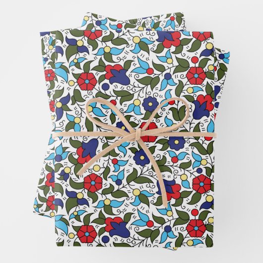 Khalil Hebron Midden-Oosters Keramiek Geïnspireerd Inpakpapier Vel (In situ)