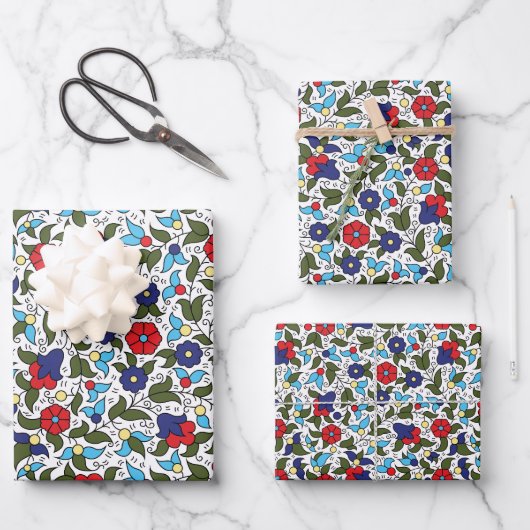 Khalil Hebron Midden-Oosters Keramiek Geïnspireerd Inpakpapier Vel (Voorkant)