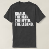 KhalilKhalil Naam Khalil Voornaam T-shirt (Design voorkant)