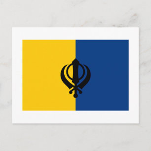 Khalistan Flag Briefkaart