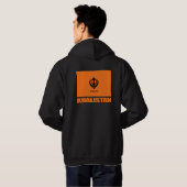 Khalistan Vlag Kleding Hoodie (Achterkant volledig)