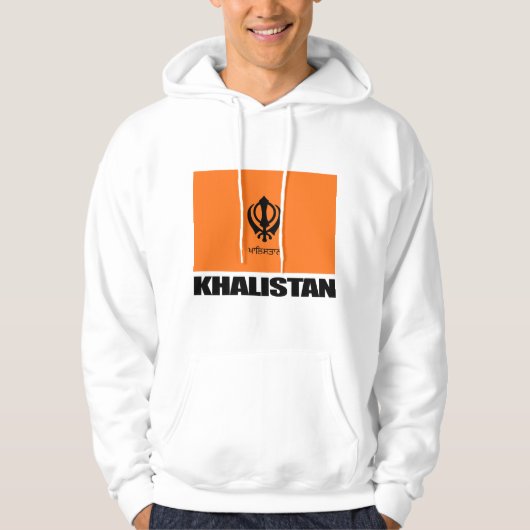 Khalistan Vlag Kleding Hoodie (Voorkant)