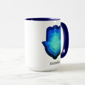 Khamsa Blauwe Mok herzien (Voorkant rechts)
