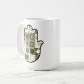 Khamsa Hand Patchwork 1 opnieuw bekijken Koffiemok (Voorkant links)