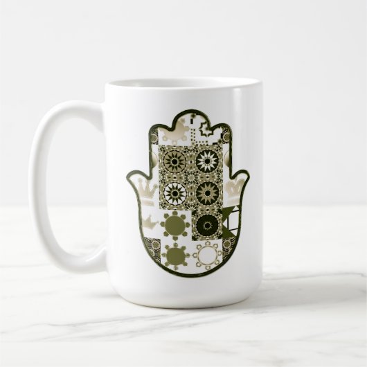 Khamsa Hand Patchwork 1 opnieuw bekijken Koffiemok (Links)