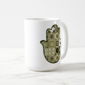Khamsa Hand Patchwork 2 Revisited Koffiemok (Voorkant rechts)
