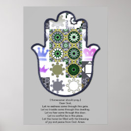 Khamsa Hand Poster Design 1 Eigenaar