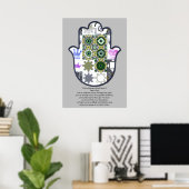 Khamsa Hand Poster Design 1 Owner Upscale (Thuiskantoor)