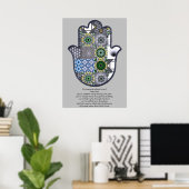 Khamsa Hand Poster Design 2 Eigenaar (Thuiskantoor)