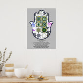 Khamsa Hand Poster Ontwerp 1 Huurder Luxe (Keuken)