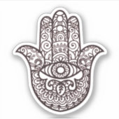 Khamsa Hand Veel succes Sticker (Voorkant)