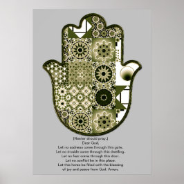 Khamsa-handposter ontwerp 2 revisited huurder poster