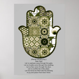 Khamsa-handposter ontwerp 2 revisited huurder poster