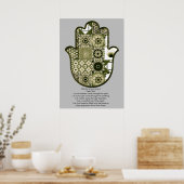 Khamsa-handposter ontwerp 2 revisited huurder poster (Keuken)