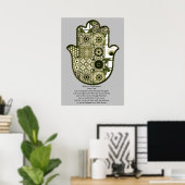 Khamsa-handposter ontwerp 2 revisited huurder poster (Thuiskantoor)