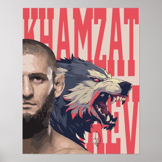 Khamzat Borz Chimaev Poster (Voorkant)