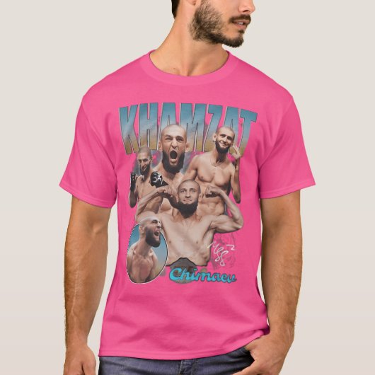 Khamzat Chimaev Vintage T-shirt (Voorkant)