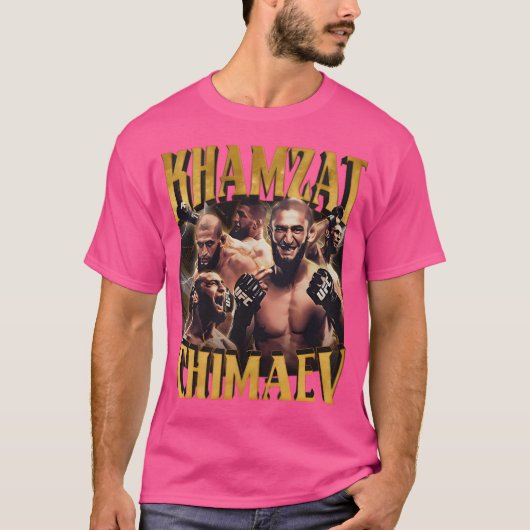 Khamzat Chimaev Vintage T-shirt (Voorkant)