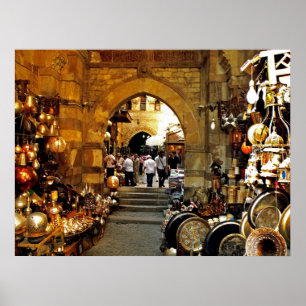 Khan al-khalili-markt poster