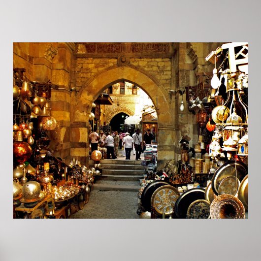 Khan al-khalili-markt poster (Voorkant)