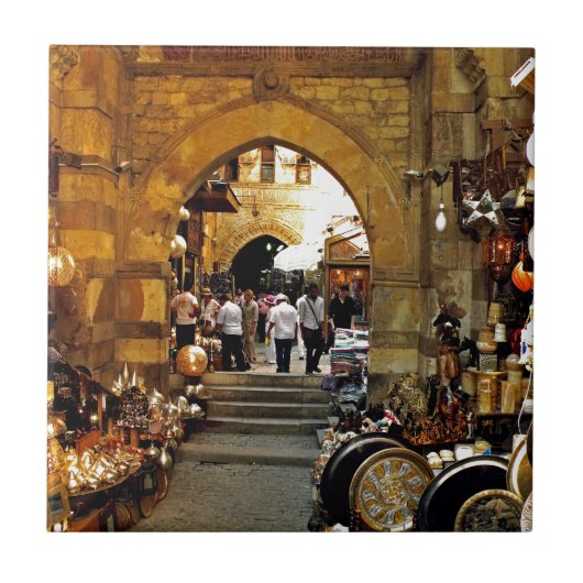 Khan al-khalili-markt tegeltje (Voorkant)