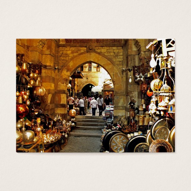 Khan al-khalili-markt visitekaartje (Voorkant)
