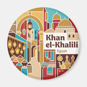 Khan el-Khalili Bazaar Egypte Magneet