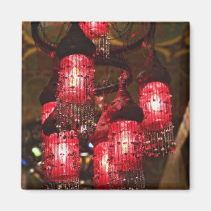 Khan el Khalili Bazaar, handelaar voor verkoop; Magneet