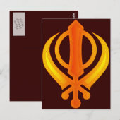 Khanda Briefkaart (Voorkant / Achterkant)